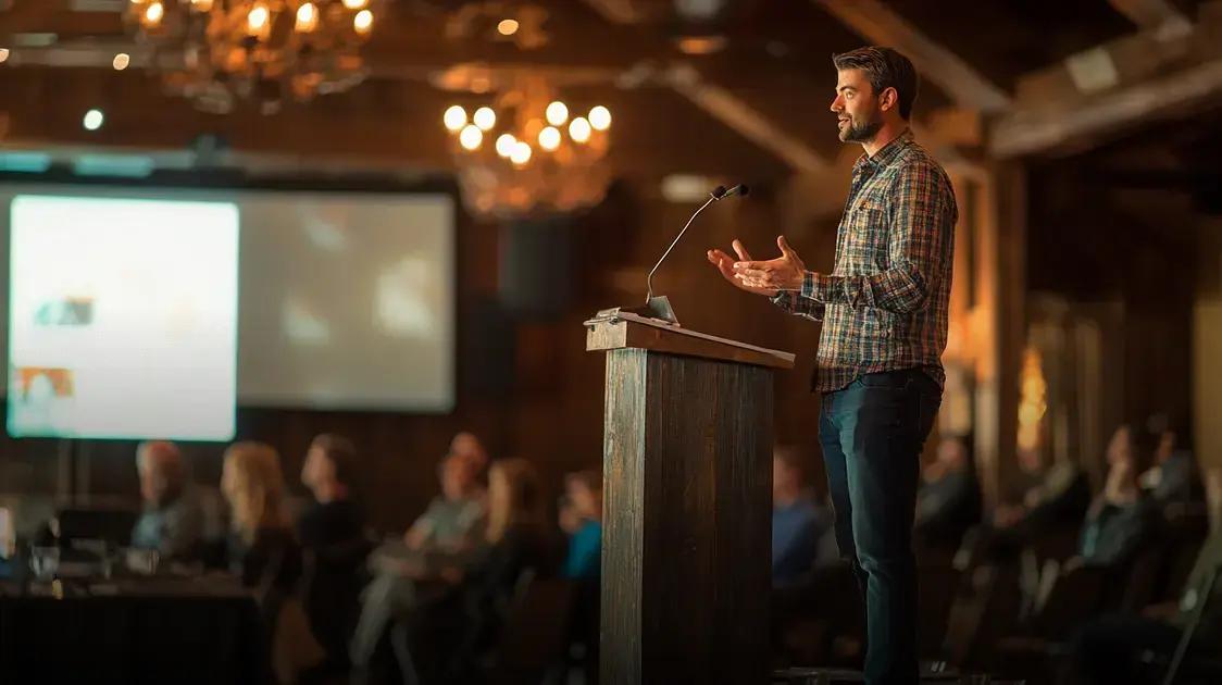 técnicas de apresentação em eventos